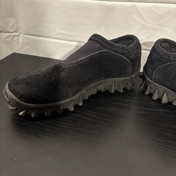 Vtg SALOMON Contagrip CX Moc Snow Clog Black Suede SlipOn Shoe Thinsulate Mens 9 main image 16